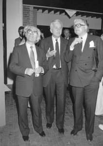 Foto Roel Bogaards. V.l.n.r. Richard von Weizsäcker, Wim Polak